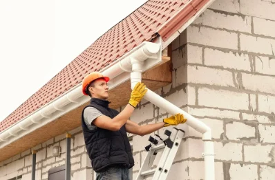 Pose et remplacement de gouttières à Casamaccioli